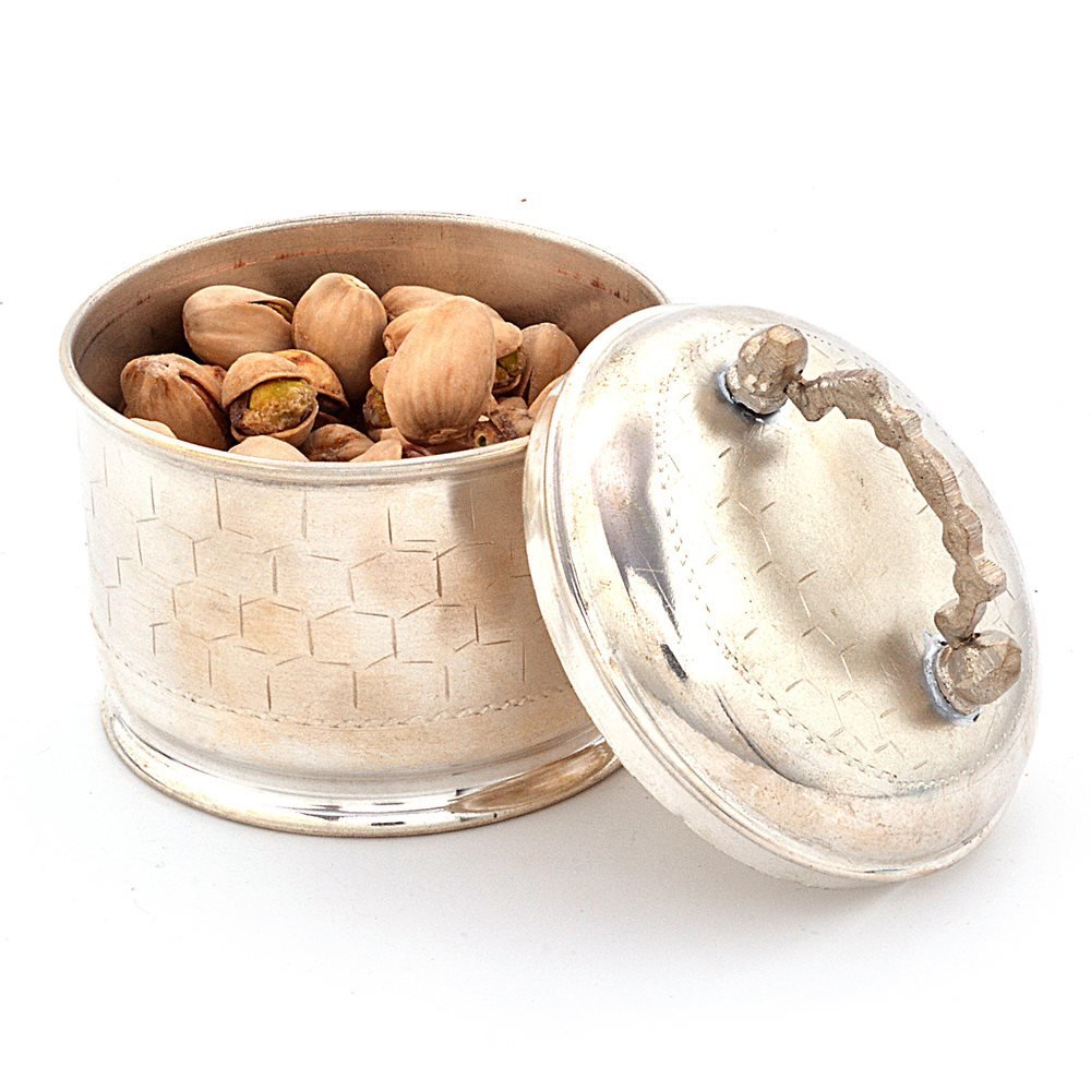 Little India Silver Polish Mouth Freshener Box with Handle (220, Silver) - Image 2 thumbnail