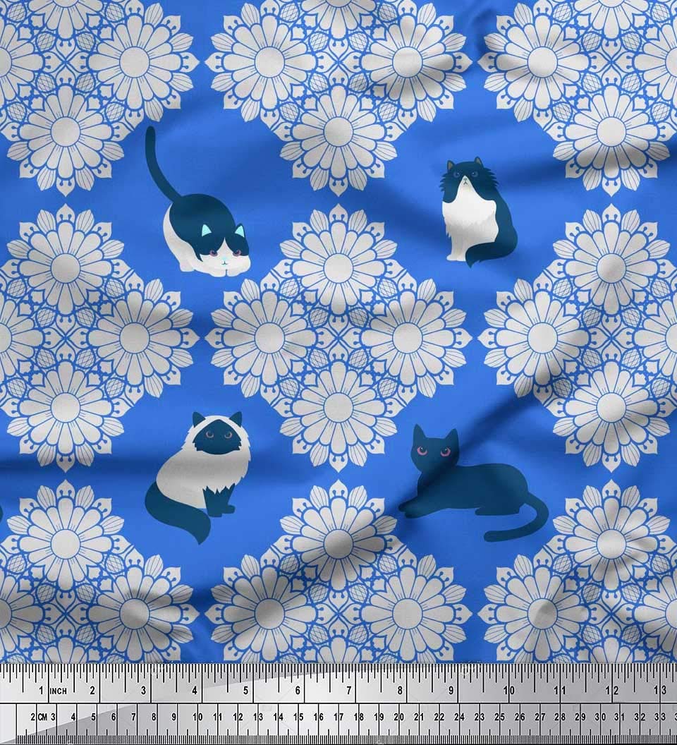 Katoen poplin print 104 - Driessen Fabrics