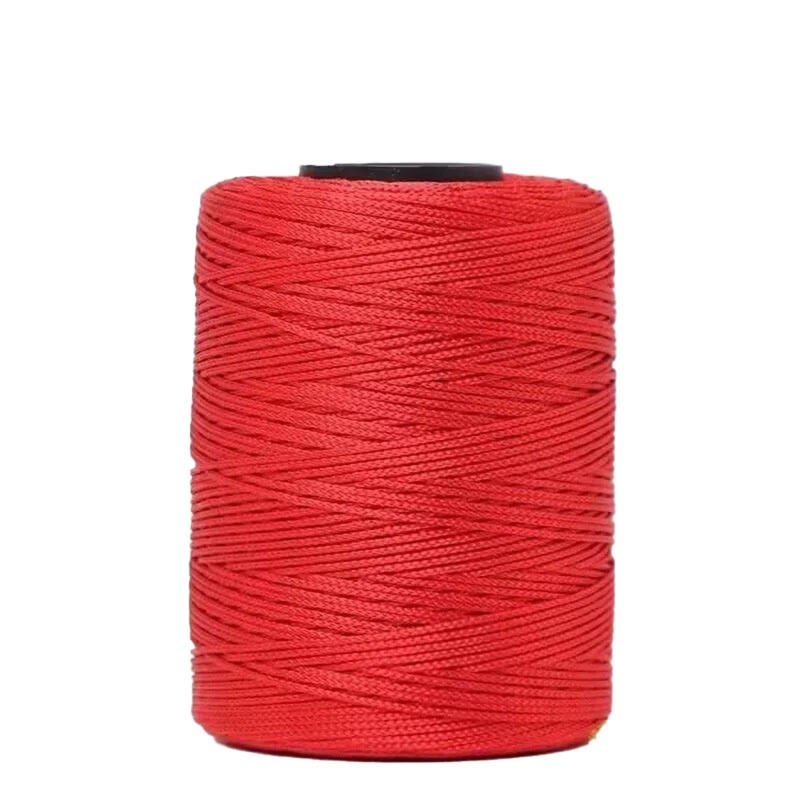Macramé Polyester Ficelle 1mm 100g tressé macramé cordon glace tricot léger corps fil pour crocheter corde pour bricolage main artisanat sac panier coussin maison décorations 4PCS col-25