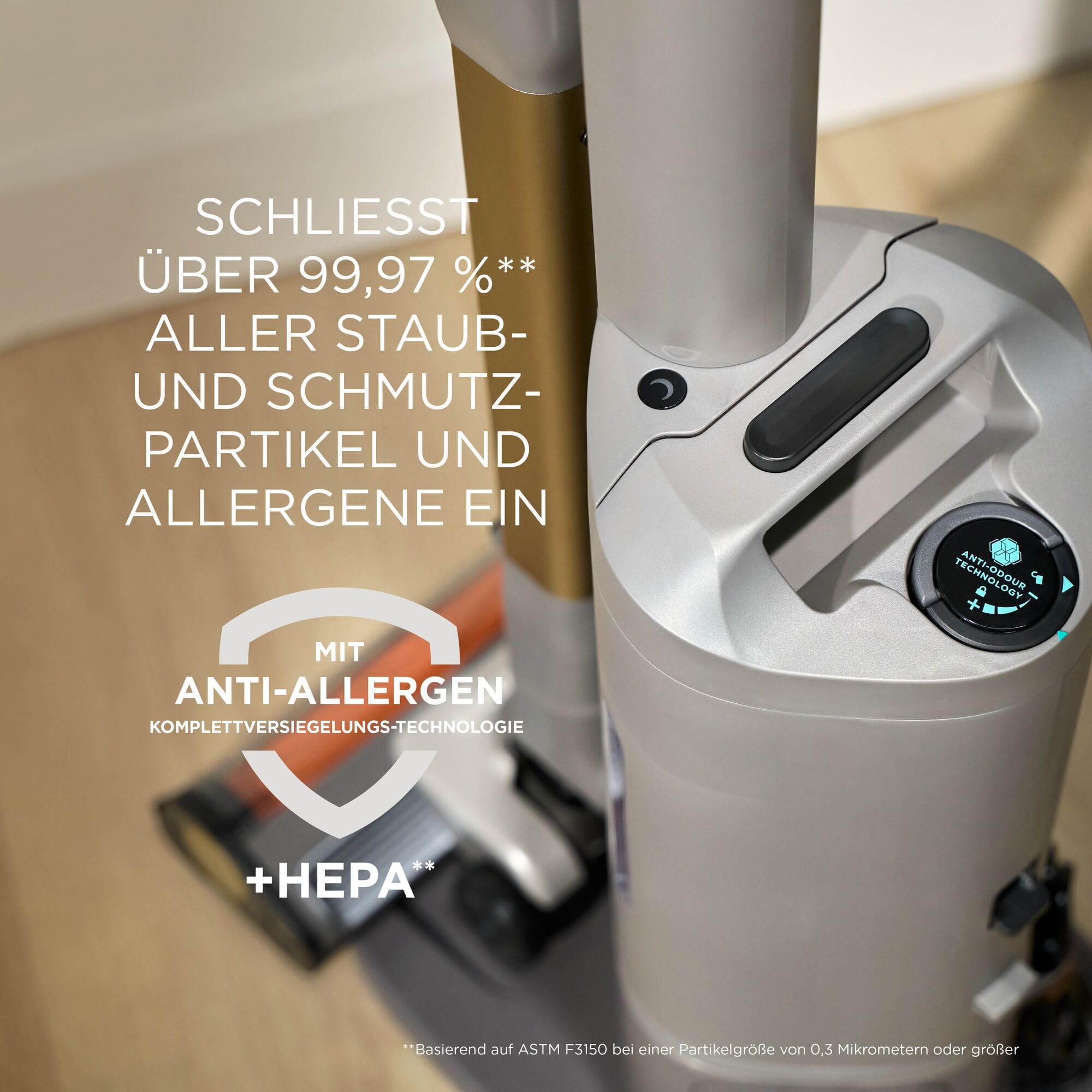Shark Phoenix AED Luxe Akku-Staubsauger mit selbstentleerender Ladestation, HEPA-Filtration, Flexology-Wand, bis zu 60 Minuten Laufzeit, Reveal-Licht, Abnehmbarer Lithium-Ionen-Akku,IA3246EUTIV