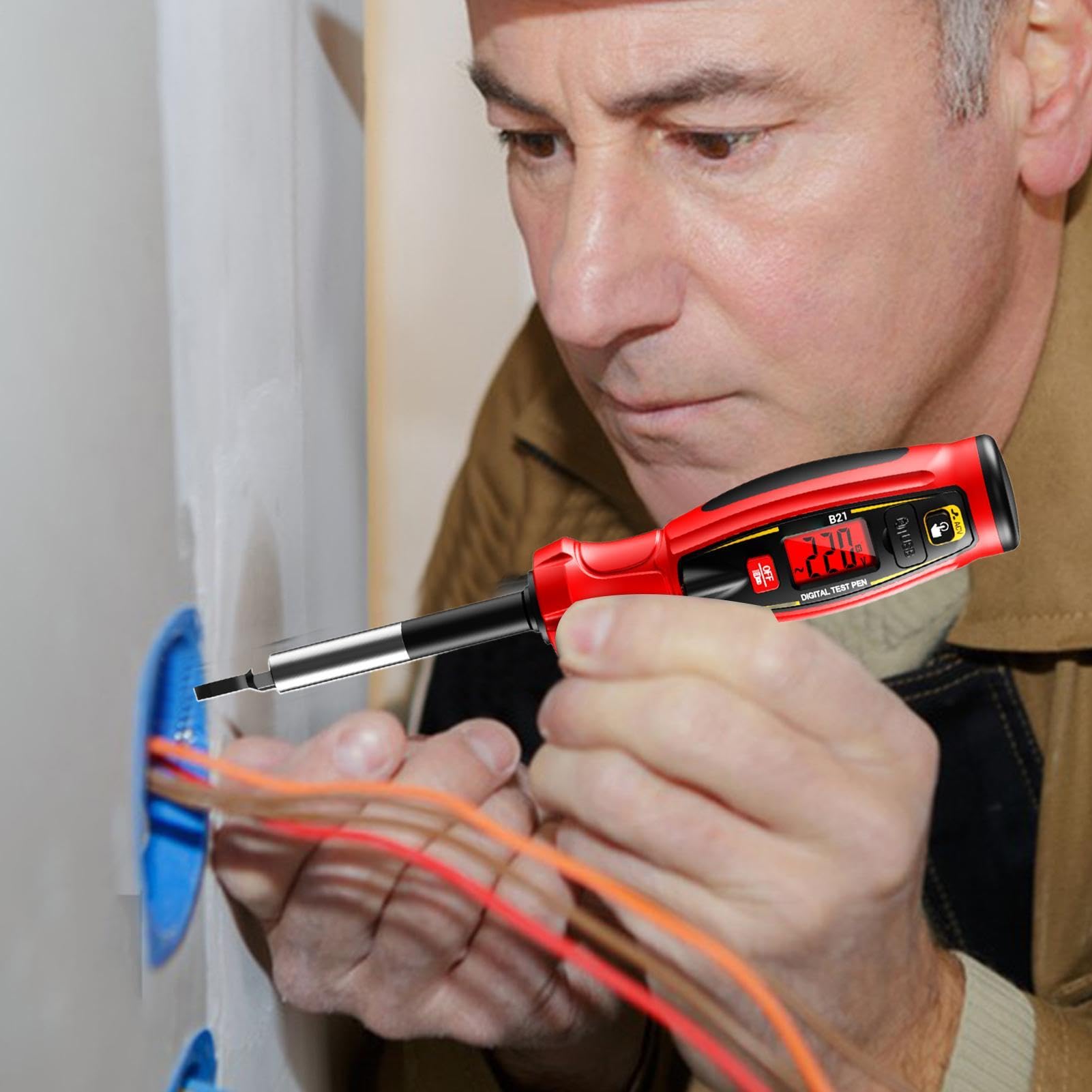 Testeur électrique Détection sans contact du fil neutre