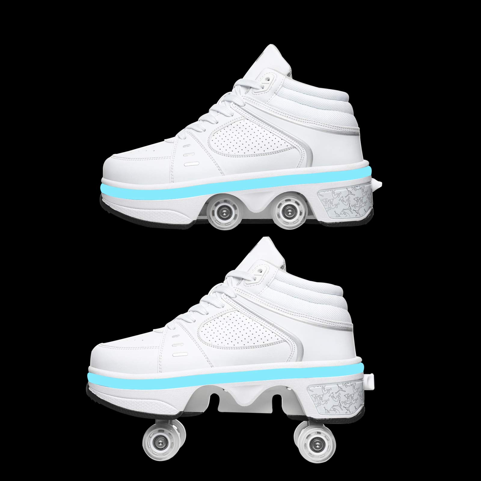 Led-rolschaatsen Voor Kinderen Inline-skate 2-in-1 Led-rolschaatsen Voor Kinderen Inline-skate 2-in-1