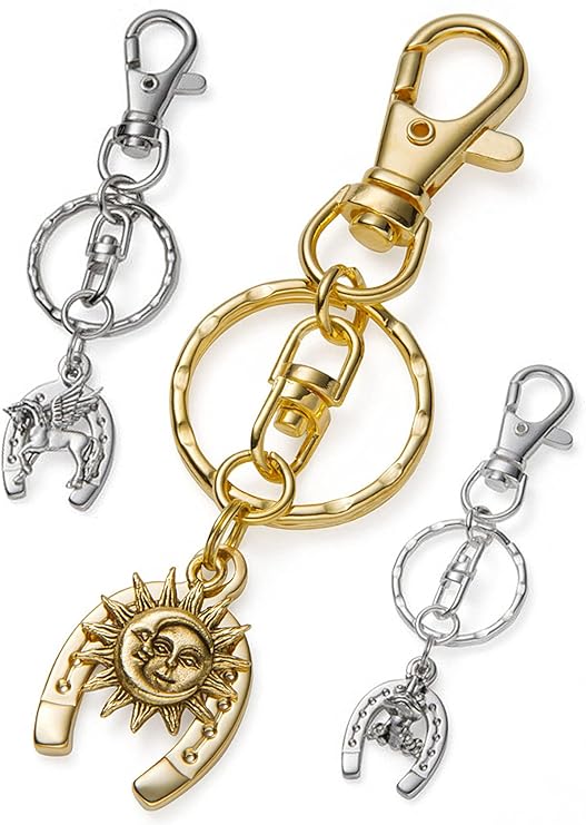 馬蹄 アクセサリー キーホルダー キーリング 2026年 干支 午年 馬 お守り シルバー 開運 仕事運 学業成就 - 画像 (5)