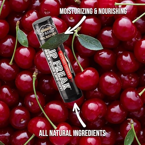 BUZZING Lip Balm Pack of 2 - All Natural & Cruelty Free(Atomic Cherry)