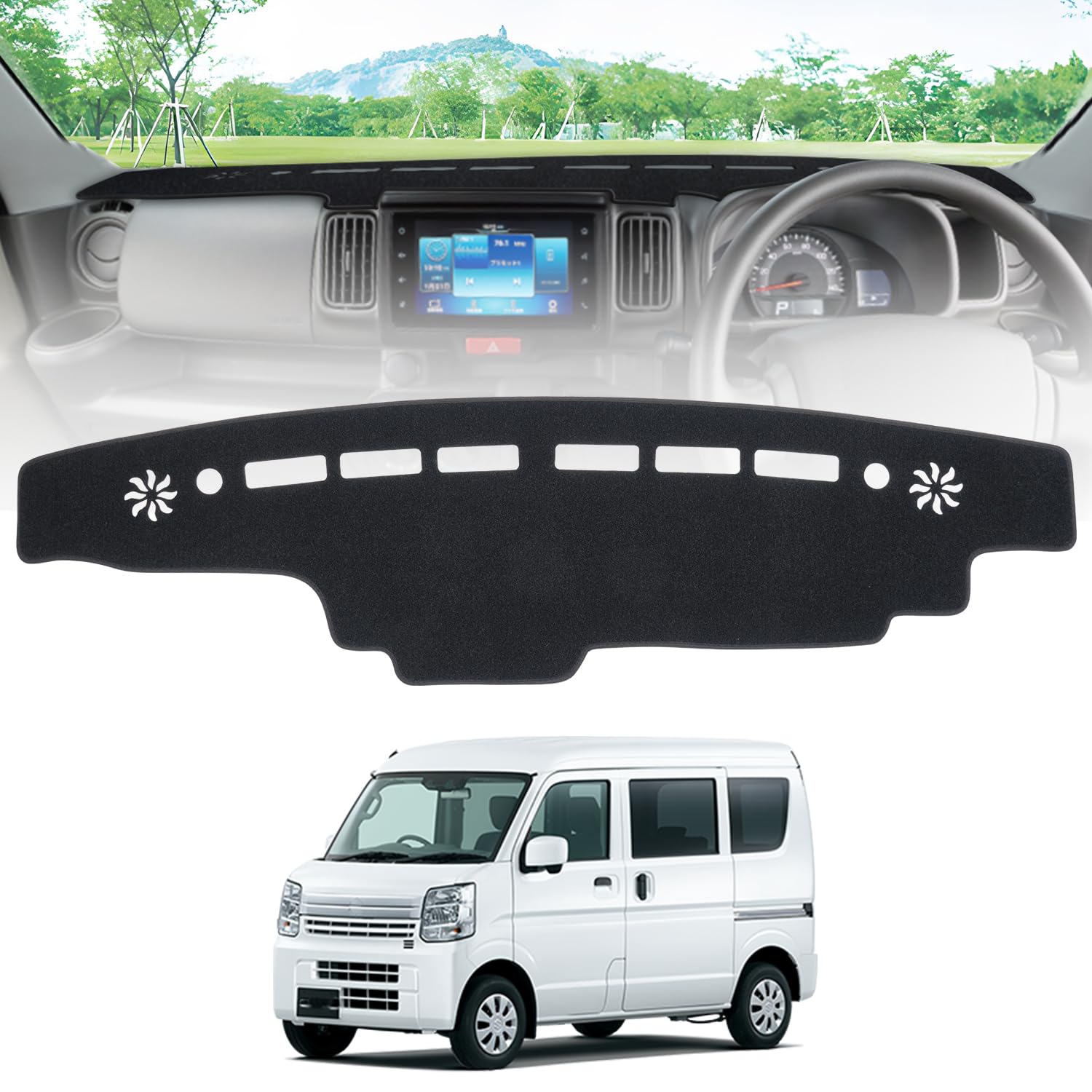 Amazon | Virauto スズキ エブリイ バン DA17V ダッシュボードマット