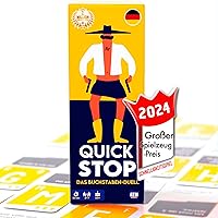 Quickstop – German Version - Il duello delle lettere – Gioco di carte per ragazzi