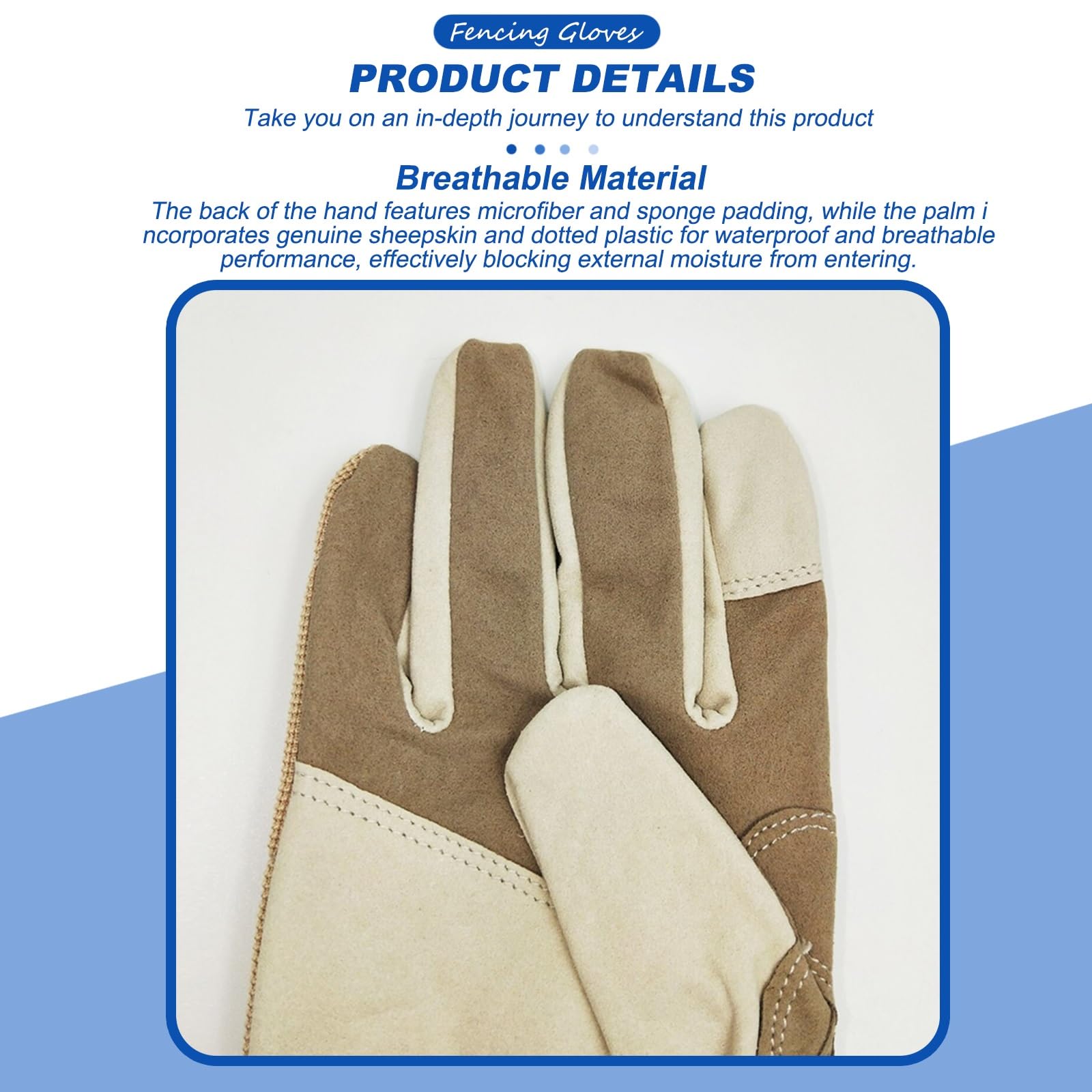 Guanto Da Scherma, Antiscivolo, Guanti Da Allenamento Fit, Attrezzatura Da Scherma Unisex, Fioretto, Spada E Sciabola, Venduti Singolarmente(S,Right-handed)