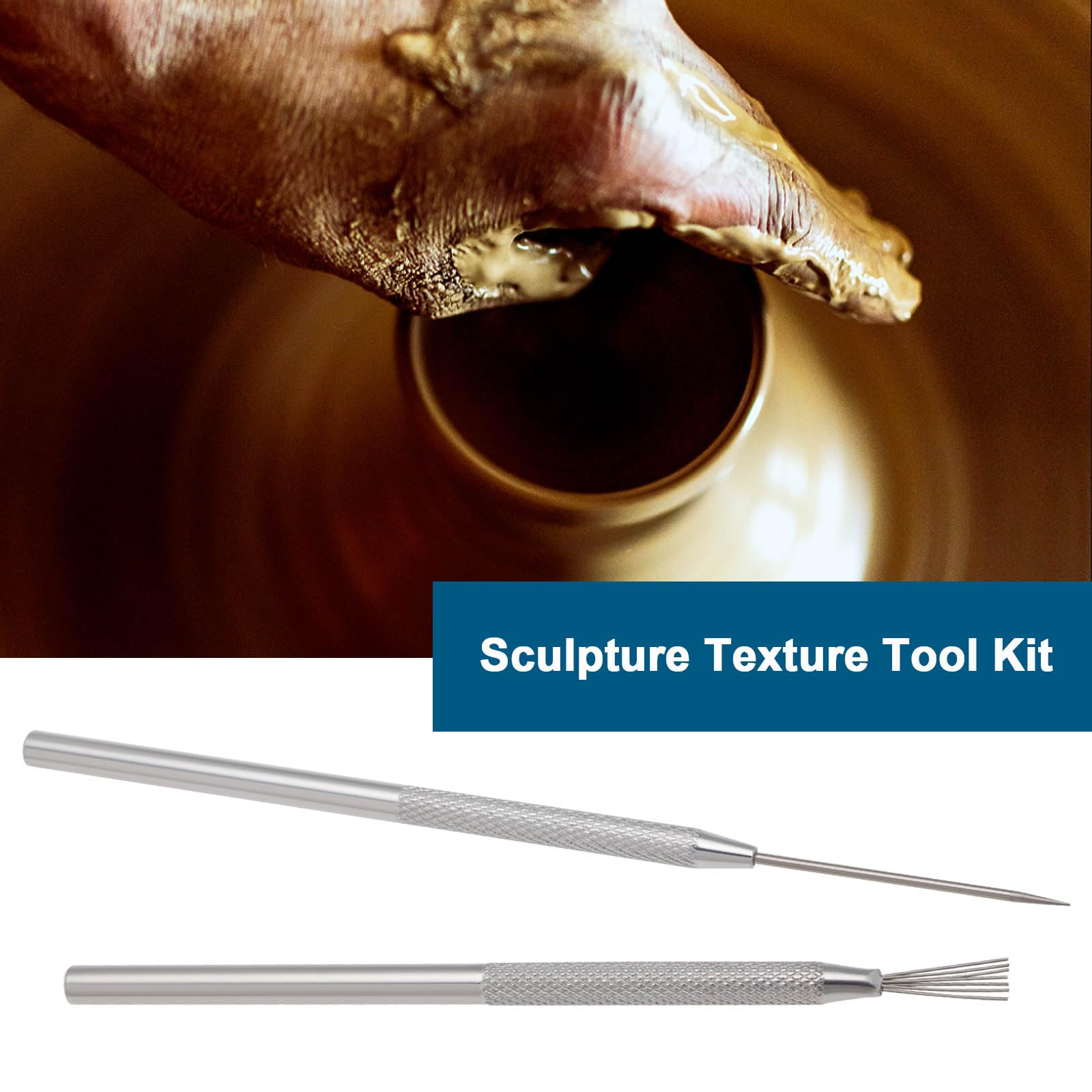 Lot De 9 Outils De Sculpture En Caoutchouc Pour Argile