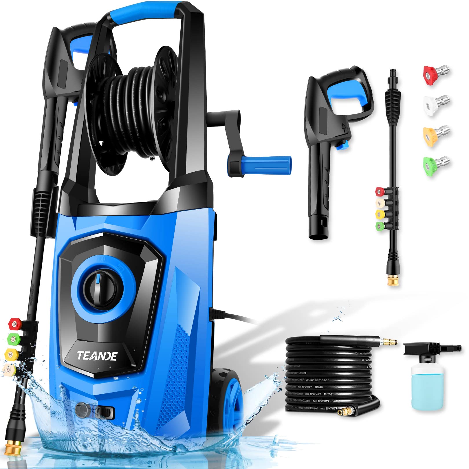 Buy [2022 Upgraded Version] Pressure Washer TEANDE 2300PSI Electric