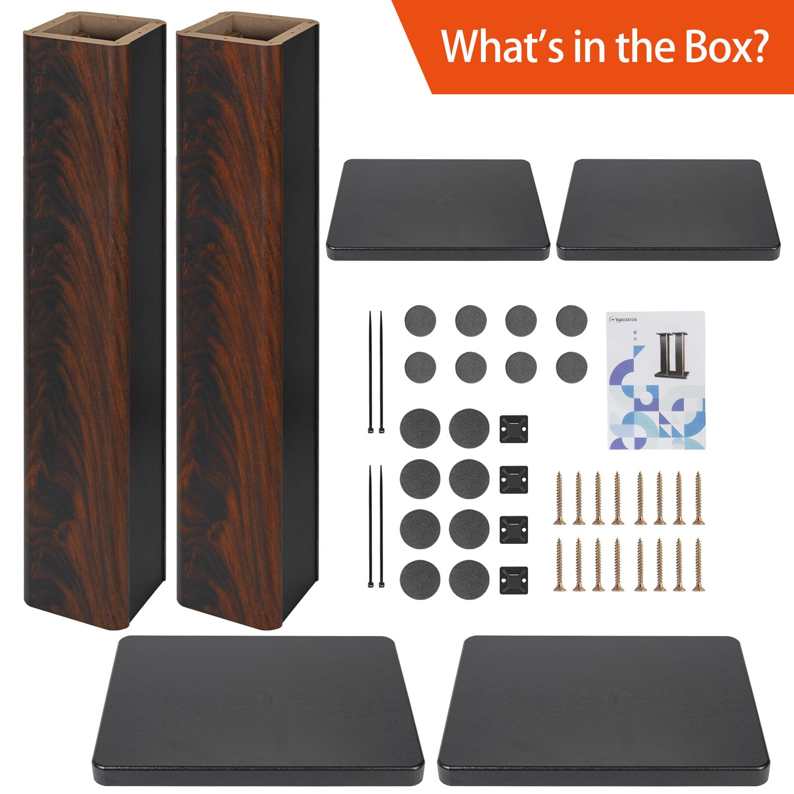 Coppia di supporti per altoparlanti in legno da 80 cm, per home cinema HiFi desktop e altoparlanti satellitari, esperienza di ascolto audio migliorata per home theater