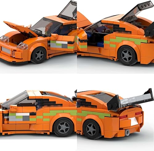 Miniatura 4 de 367pcs MOC Speed Champions Racing Car Sports Model Garage Sets Building Blocks Famous Racers City Vehicle Technique DIY Ladrillos Juguetes