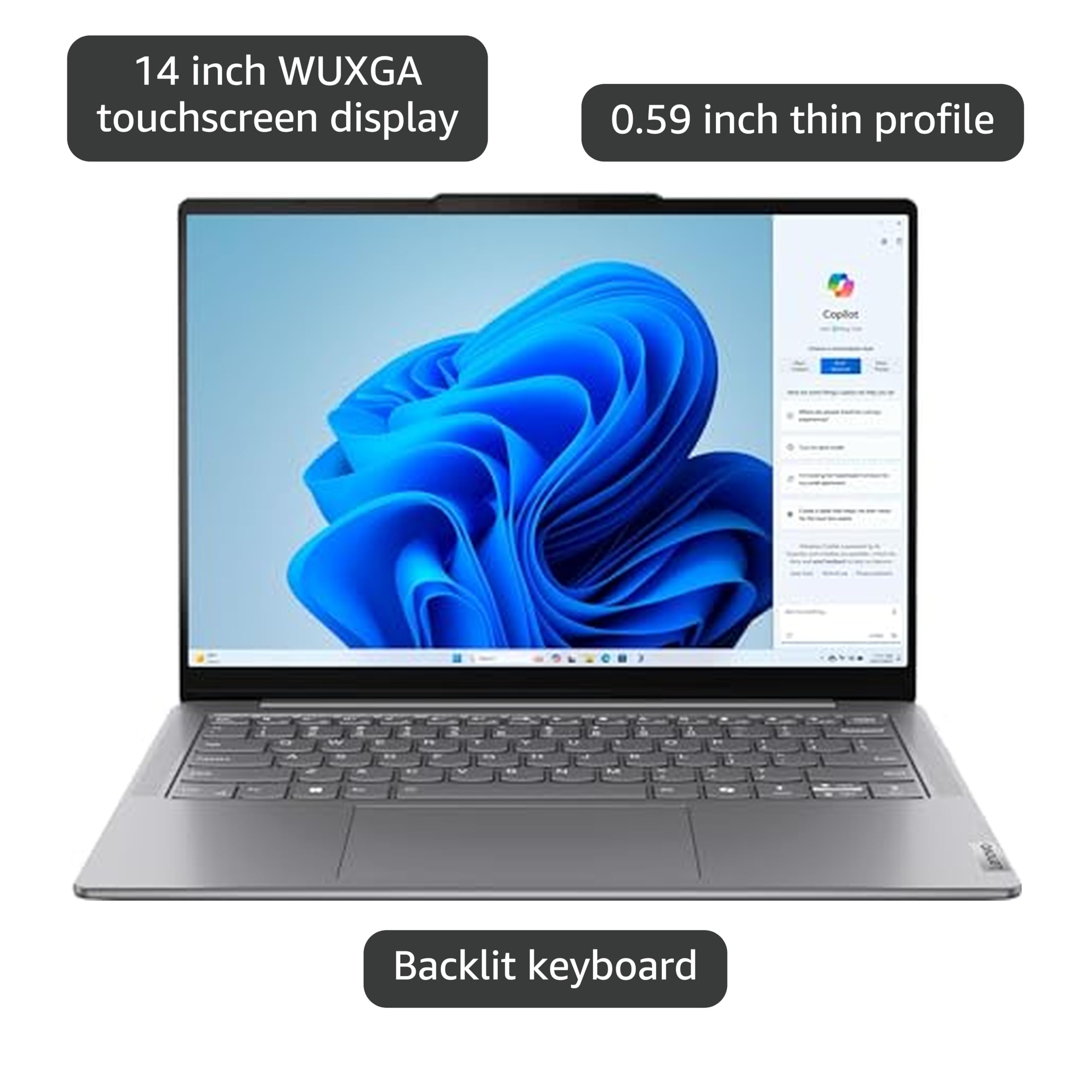 Amazon.com: Lenovo Slim 7 OLED Laptop 14” WUXGA 1920 x 1200