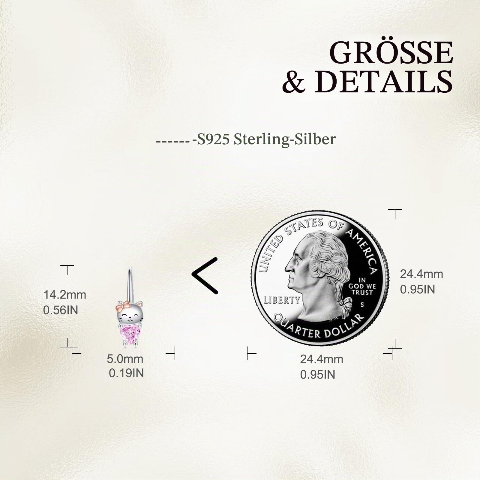 VONALA Einhorn Faultier Katze Mädchen Creolen Ohrringe 925 Sterling Silber Tier Geschenk Schmuck mit Rosa Zirkonia für Damen Mädchen Kinder