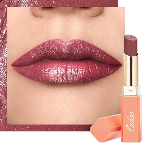 Oulac Lápiz labial crema para mujer, color ciruela de larga duración, color de labios de cobertura completa, hidratante, acabado satinado, cremoso, disponible en Yaxa Peru