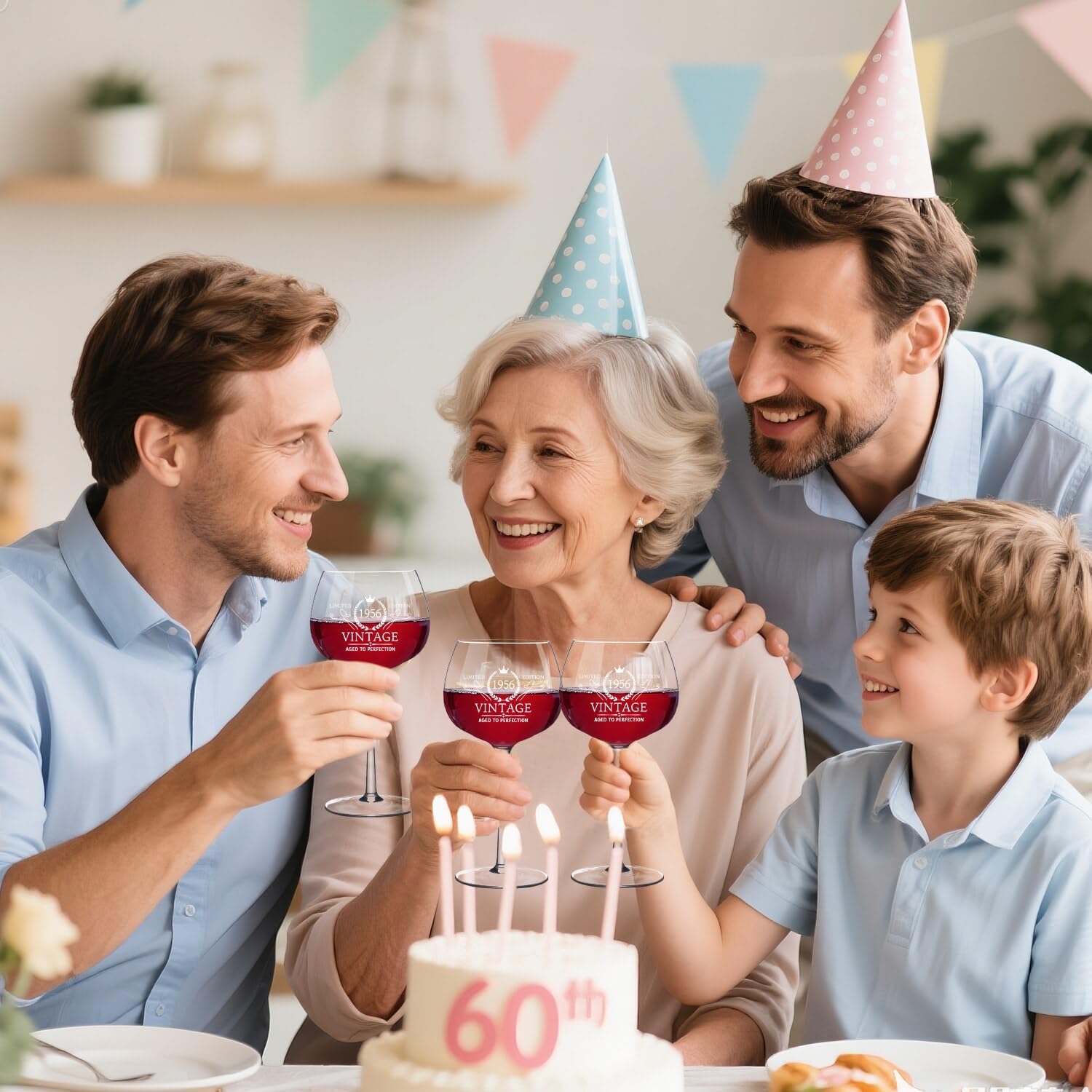 70TH Birthday Gifts for Women, Vintage 1956 Engraved 70th Wine Glass Present for Woman, 70 Year Old Birthday Decorations Gifts for Women, Bday Gift Idea for Her Friends Mom Grandma Sister - Turning 70 - Image 7