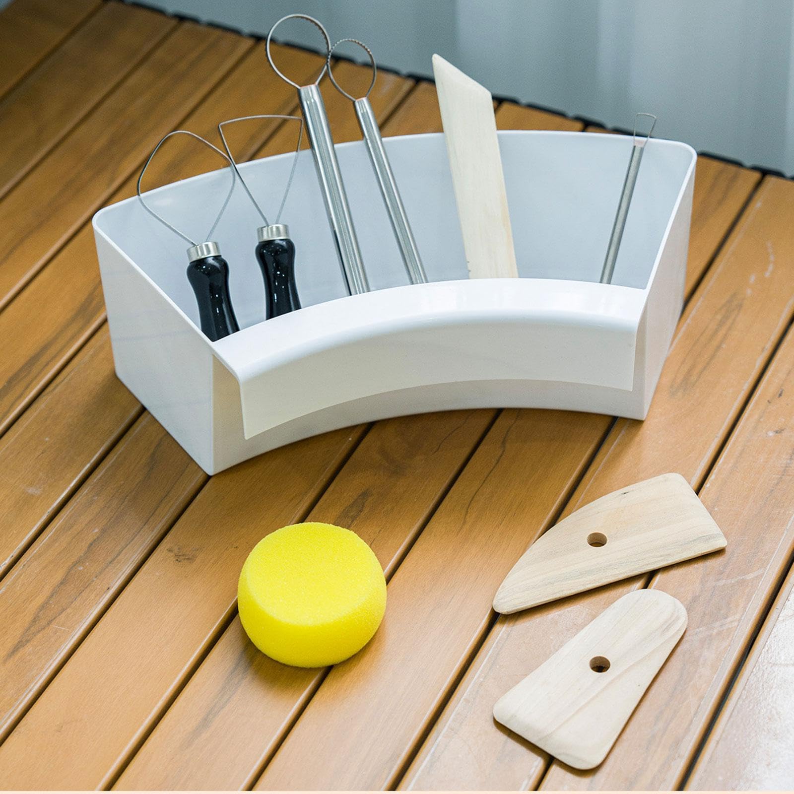 Soporte para Torno de Alfarero, Caja Colgante para Accesorios, Organizador de Herramientas de Arcilla Profesional Y Práctico