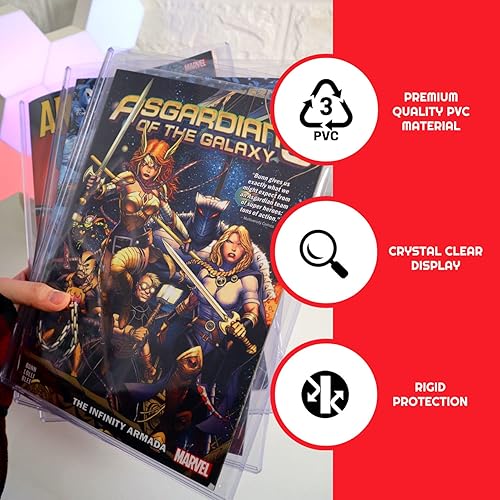 Miniatura 5 de EVORETRO Cargador superior de cómics para cómics actuales, regulares, Silver Age de 0.2 in y menos de 0.19 pulgadas de grosor, estuche rígido para