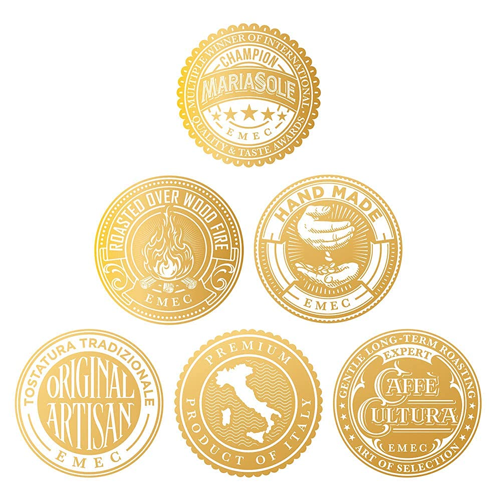 MariaSole Caffè Espresso Bio ziarna kawy 1 kg – tradycyjne palenie na Sycylii przy użyciu drewna – ręcznie wykonane ziarna espresso premium do ekspresu i sitka