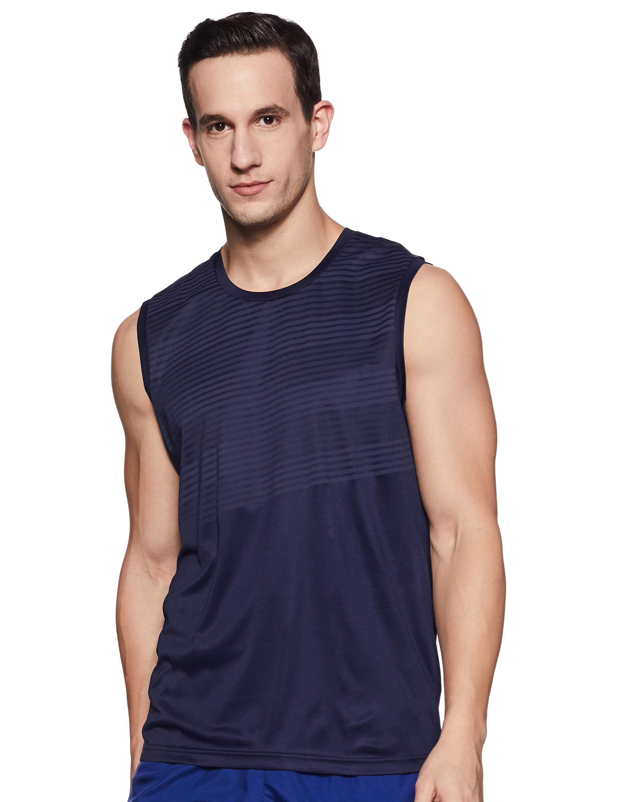 SG TV1112 Polyester T.Vest, Large (Navy)