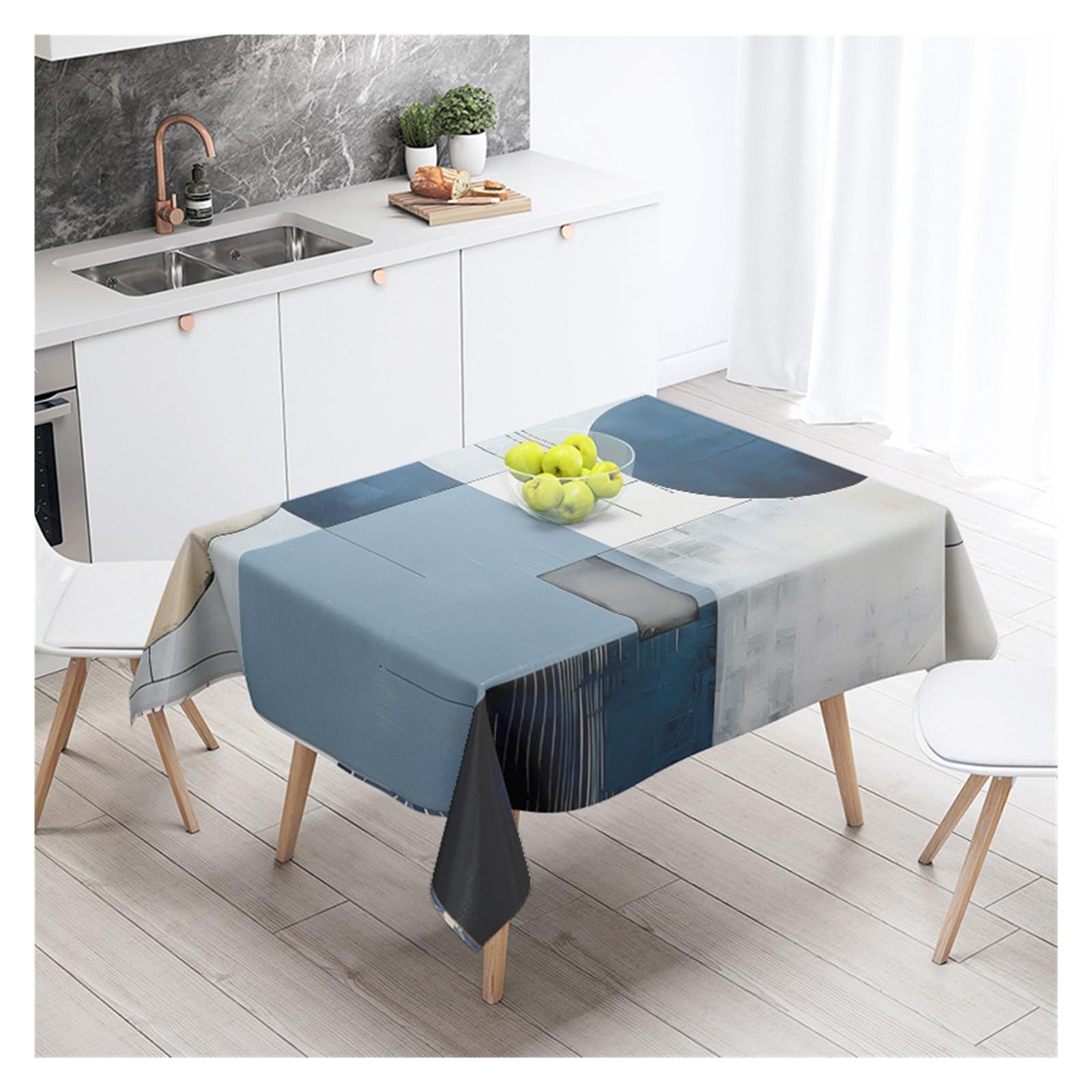 BDFJEDS Waterproof Tablecloth Abstract Geometric Tablecloth Party Decoration Restaurant Cafe Dining Table Tablecloths(Color12,140X160)