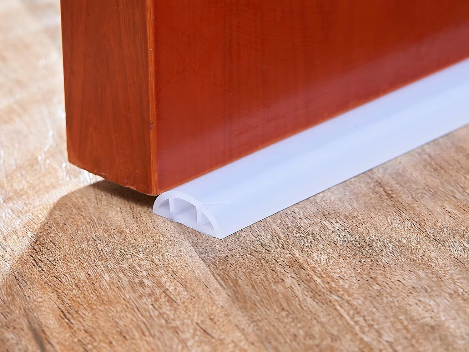 Bathroom Foldable Block water Stopper sealing strip shower threshold dam Self-adhesive silicone shower barrier (96 Inch-Transparent)
