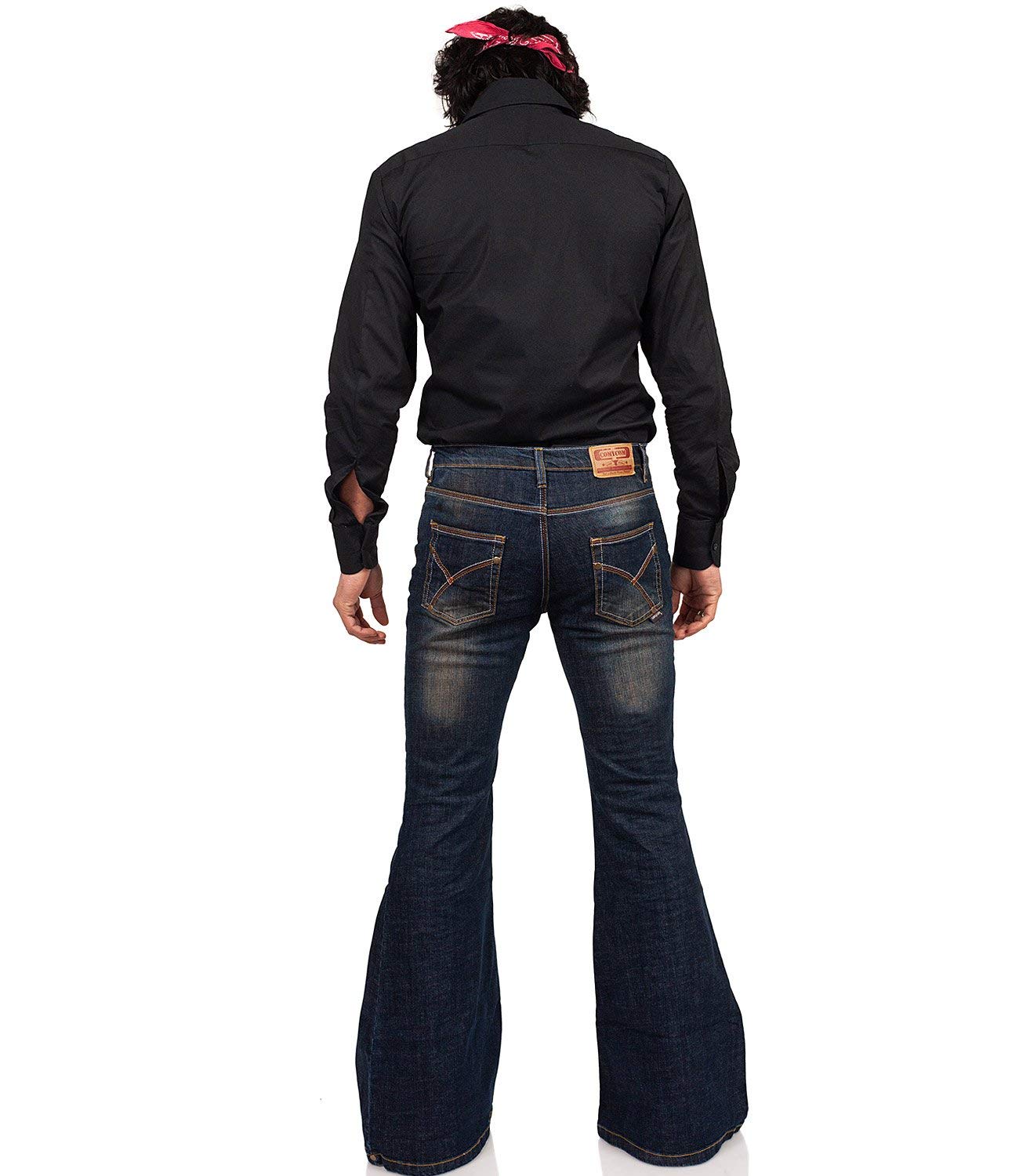 Comycom 70er Jahre Look Jeansschlaghose Star Gringo