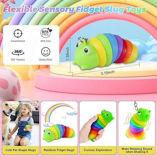 Miniatura 3 de Juego de monedero de juguete para presionar burbujas, bolso de cangrejo para niñas y mujeres con juguete de oruga, bolsa cruzada de hombro con