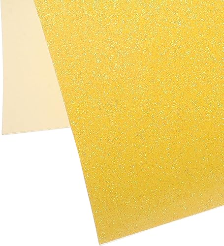 Miniatura 9 de EXCEART Rollo de vinilo de transferencia de calor con purpurina dorada de 12 pulgadas, vinilo HTV para bricolaje, camisetas, ropa, papel de