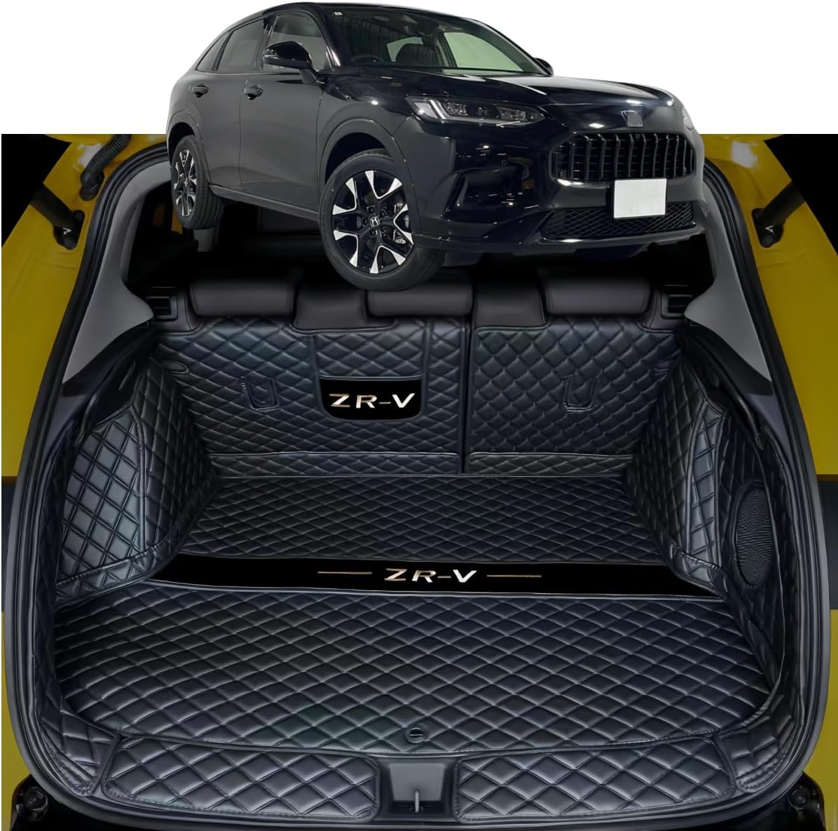 ホンダ ZR-V専用アクセサリー ラゲッジマット トランクマット 2022年（令和4年）～現行E/X/Z 3d カーゴマット 革 防
