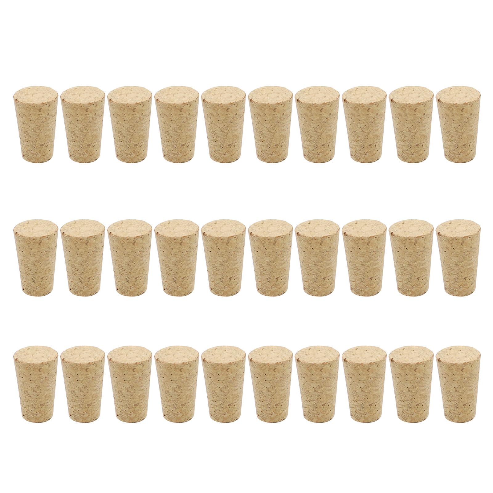 Kalttoy 30 Pcs Natural Soft Wood Corks Sealing Stopper Tapered Corks Stoppers Plugs Wooden Bottle Stopper Tool Tapered Cork Stoppers Decorative Wine Cork Accessories Kitchen Supplies