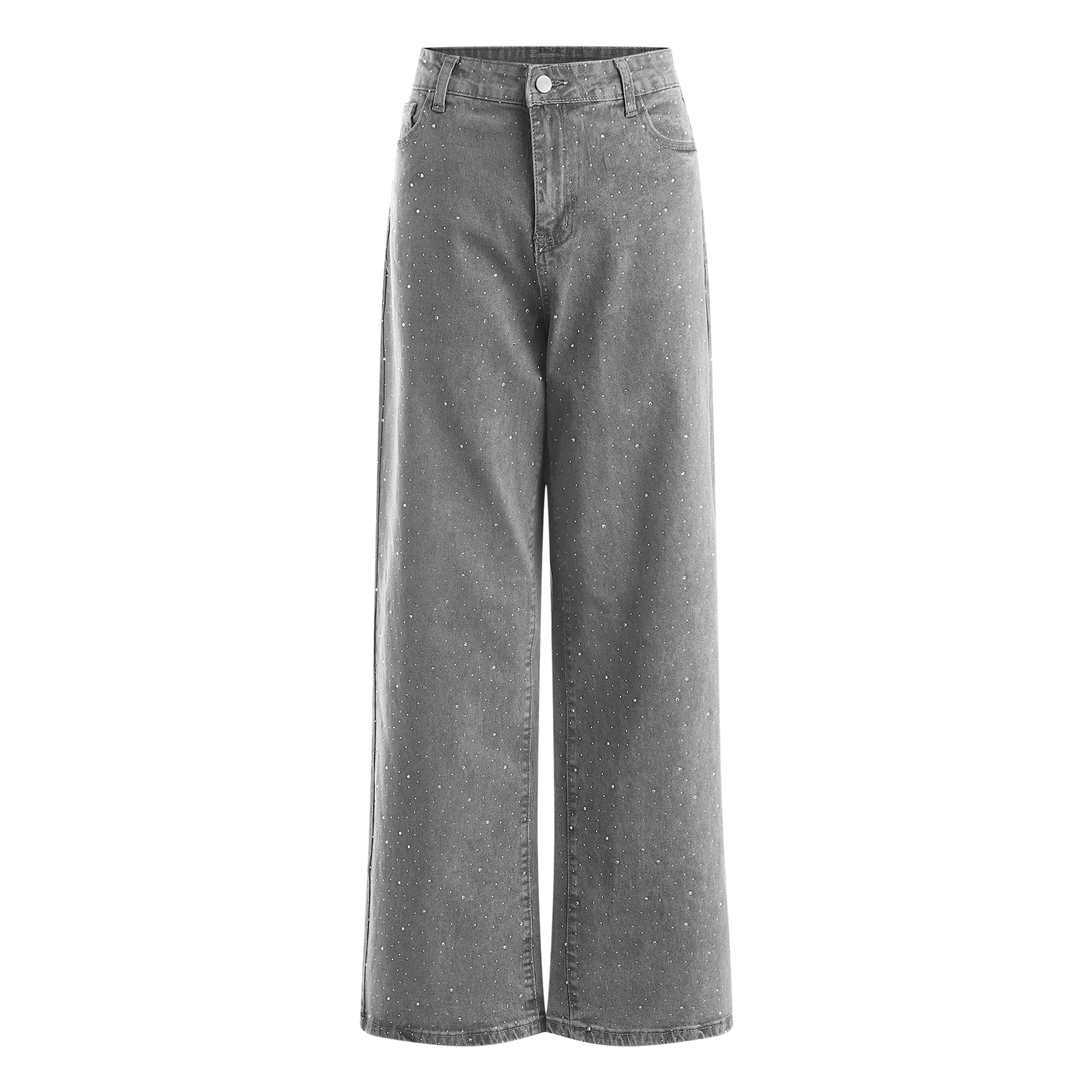 Genérico Baggy Mujer Cintura Alta Pantalones Vaqueros Rectos Vaqueros Mujer Pantalones Skinny Slim Elásticos Ajustados Jeggings Treggings Push Up Pantalón Elástico Ankle