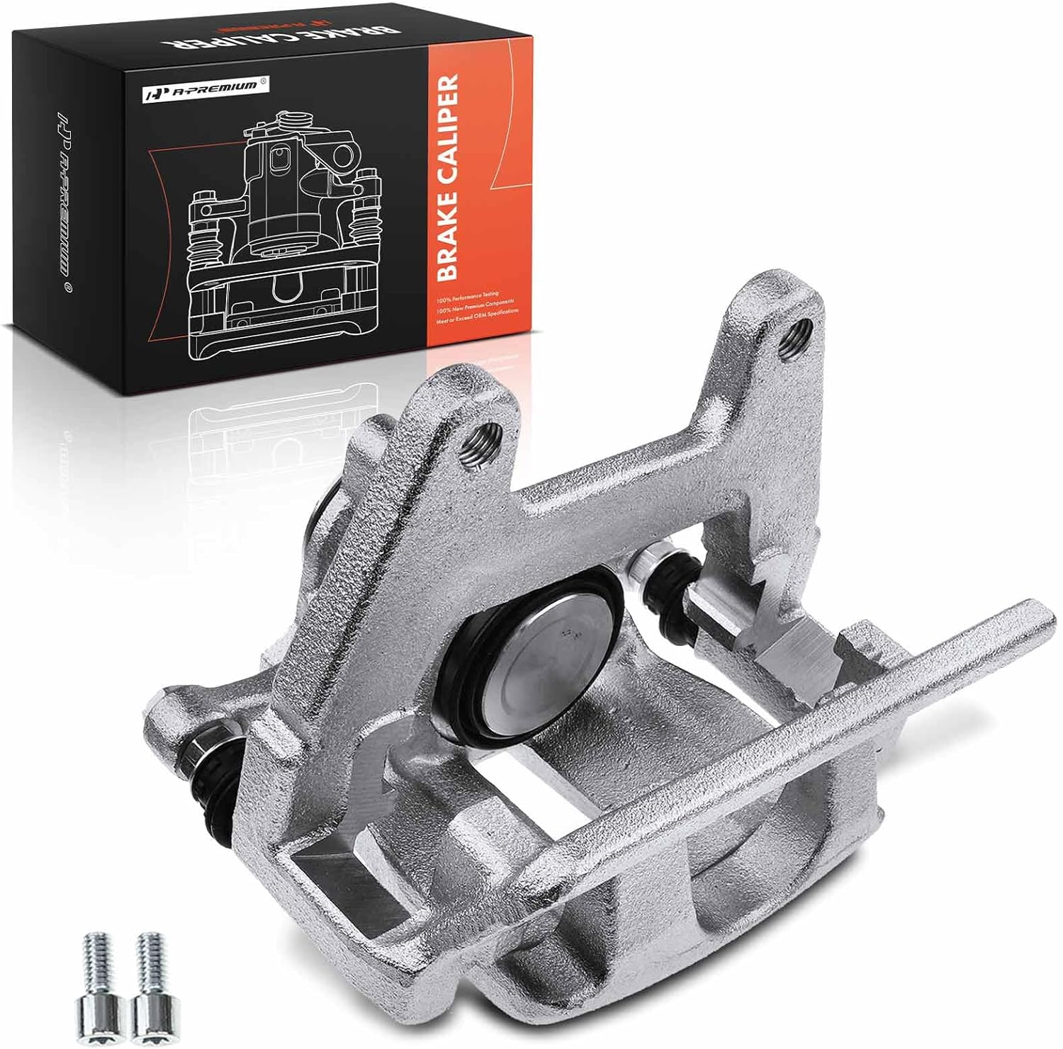 A-Premium Disc Brake Caliper Assembly with Bracket Compatible with Select Audi Models - A6 2006, A6 Quattro 2005-2007 - Rear Left Driver Side