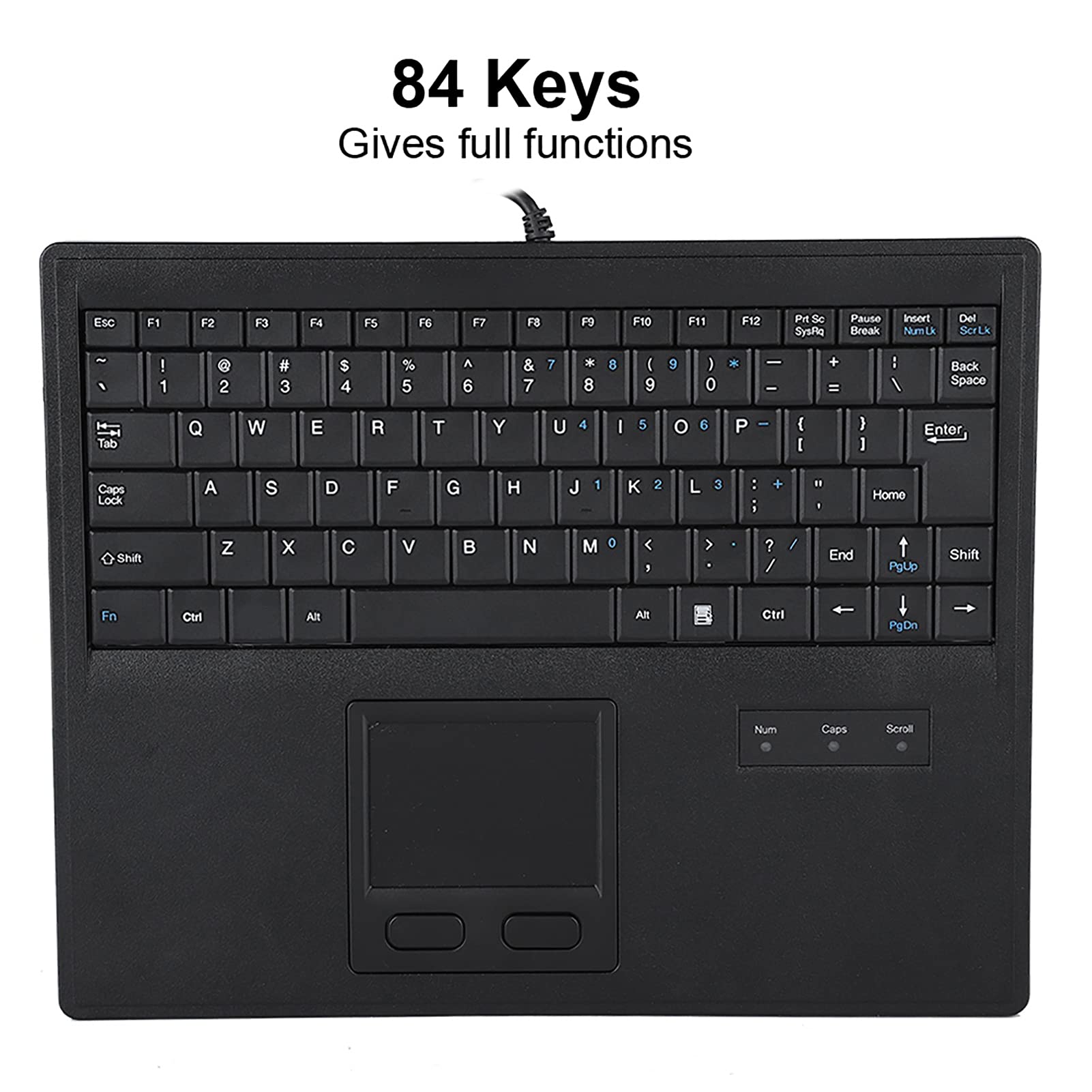 Akozon Tastiera Cablata con Touchpad, Tastiera con Design a Forbice da 10 Pollici con Touchpad Conveniente - Elettronica/Computer e Accessori/Accessori e Periferiche per Computer/Tastiere e