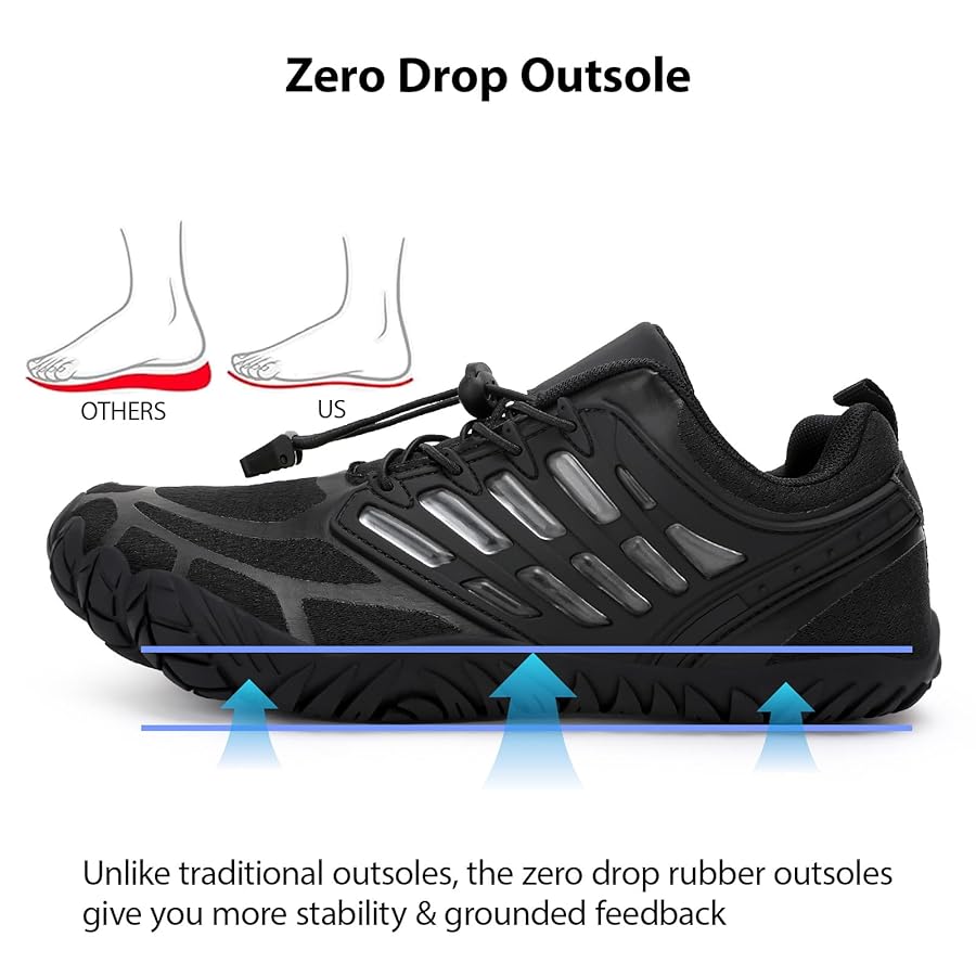MeXYZ Barefoot Shoes Men Wide Toe Box Zero Drop Minimalist