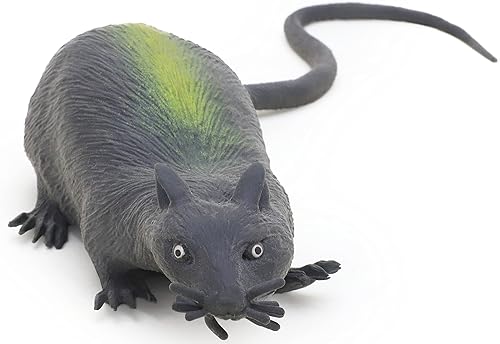 Miniatura 3 de Rata elástica de goma de 5.1 in con cola larga - Halloween - Juguetes novedosos (HL17) Juguete