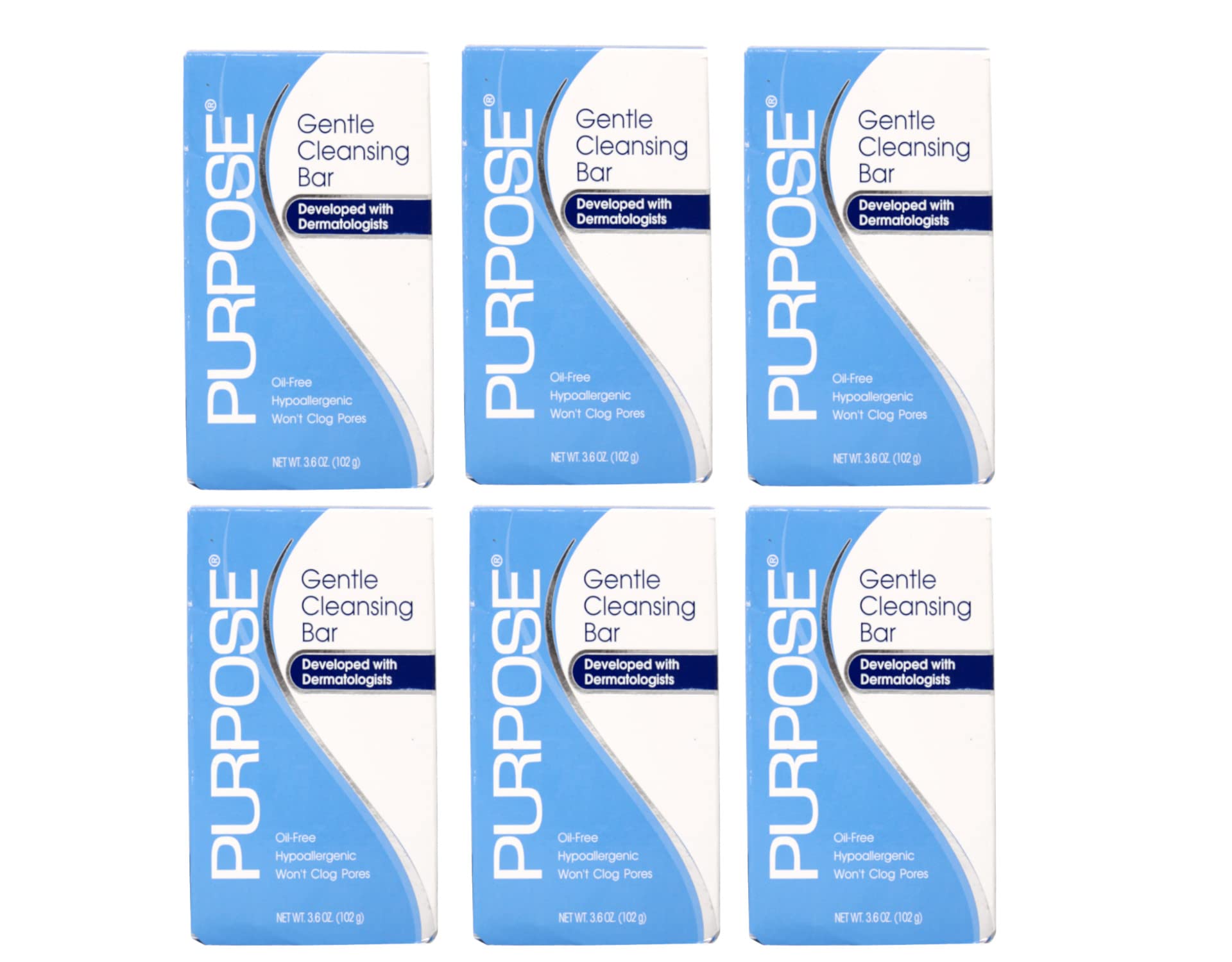 Purpose Gentle Cleansing Bar 3.6 Oz (6 Pack)