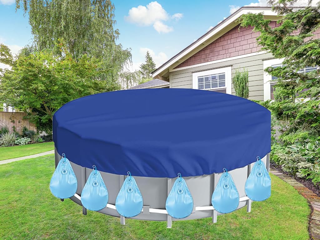 Lot de 10 poids de couverture de piscine - Sacs à eau de piscine - Poids d'eau avec crochets - Sac suspendu épais en PVC pour couverture de piscine - Sac à eau de piscine d'hiver - Pour