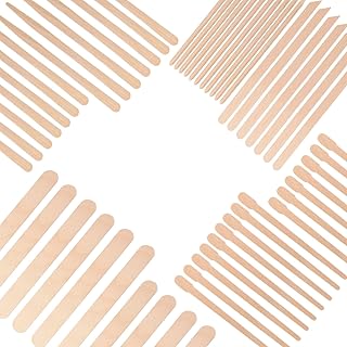 1050Pcs Wooden Wax Sticks Small Waxing Sticks Eyebrow Wax Sticks for Waxing, Wax Spatula Applicator Wood Craft Sticks for Hair Removal Lip Nose Body Smooth Skin Legs and Home Usage