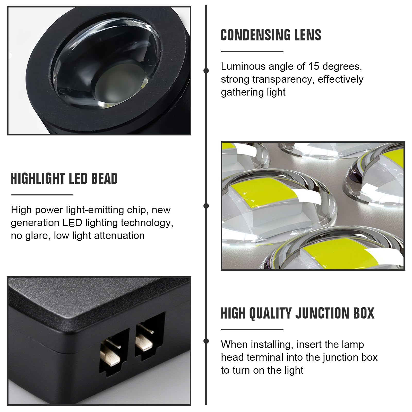 Juego de 4 mini focos LED con mando a distancia, 1,5 W, 3000 K, giro de 180°, para interiores, control Bluetooth, regulable, pequeño juego de luz para joyas, pasillos, armarios de vitrina