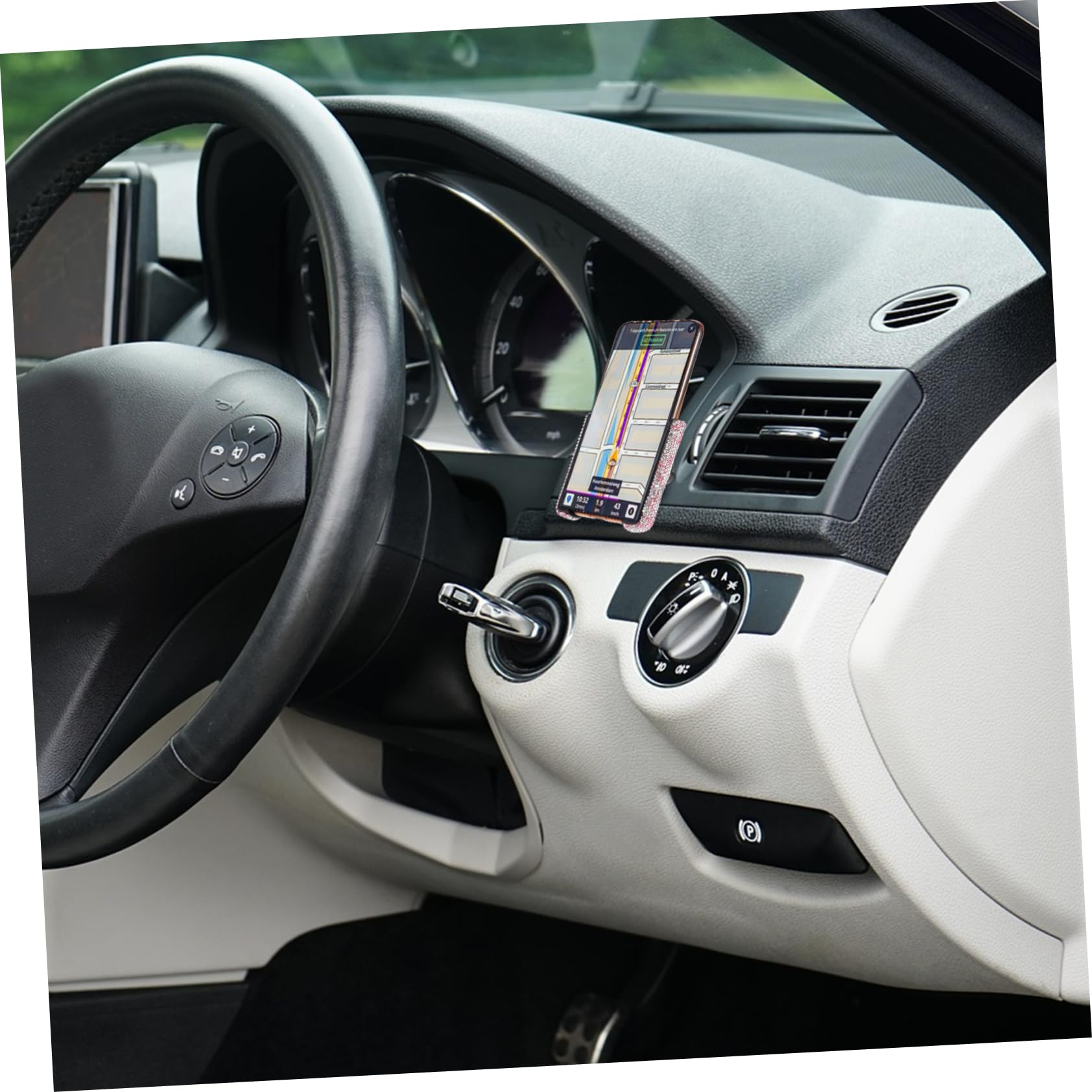 Didiseaon 3pezzi Supporto Per Telefono Auto Con Strass Portatile e Facile Da Installare Per Ventilazione Auto Compatibile Con Smartphone Design Elegante e Leggero