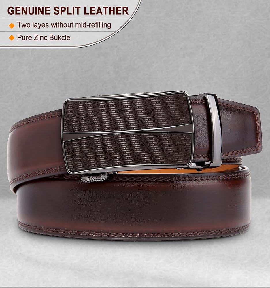 BULLIANT Men's Belt,Slide Ratchet Belt For Gift Men Dress Pant