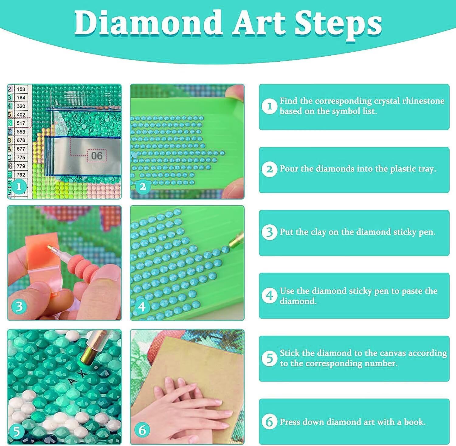 Diamond Painting Erwachsene, 5D Diamond Painting Wiese Diamond Painting Zubehör, DIY Set Erwachsene Frau Diamant Kunst Kits, Mosaikherstellung, Kreativ Set Erwachsene Geschenke, Deko 150x50cm WQ-554