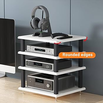 Amazon.co.jp: GUAWJRZDP オーディオ ラック、小型デスクト