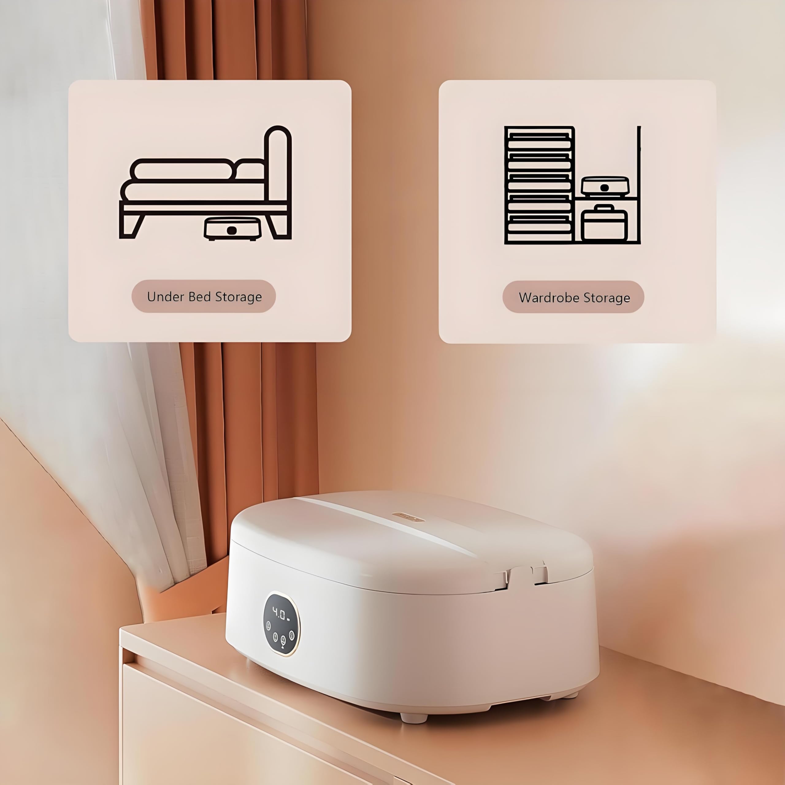 Secadora de Ropa portátil, Plancha de Vapor Vertical inalámbrica automática, Plancha de Tela de 1000 W, Potencia de Vapor de 800 W, Temporizador de 0,5 a 4 Horas, Modelo con Control Remoto.