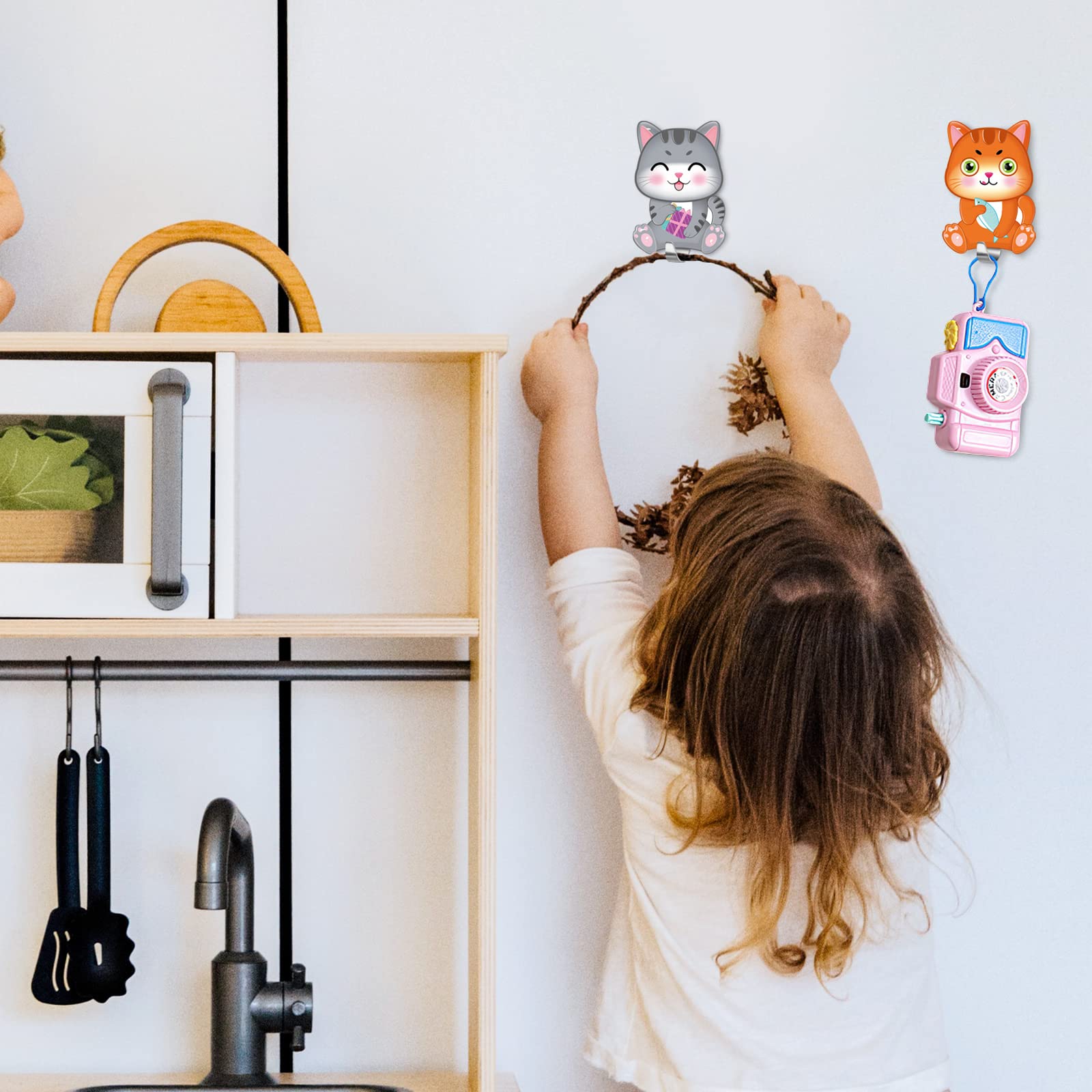 Ganci Adesivi A Forma Di Gufo - 4 Pezzi Impermeabili In Acciaio Inox Per Pareti - Foto 5