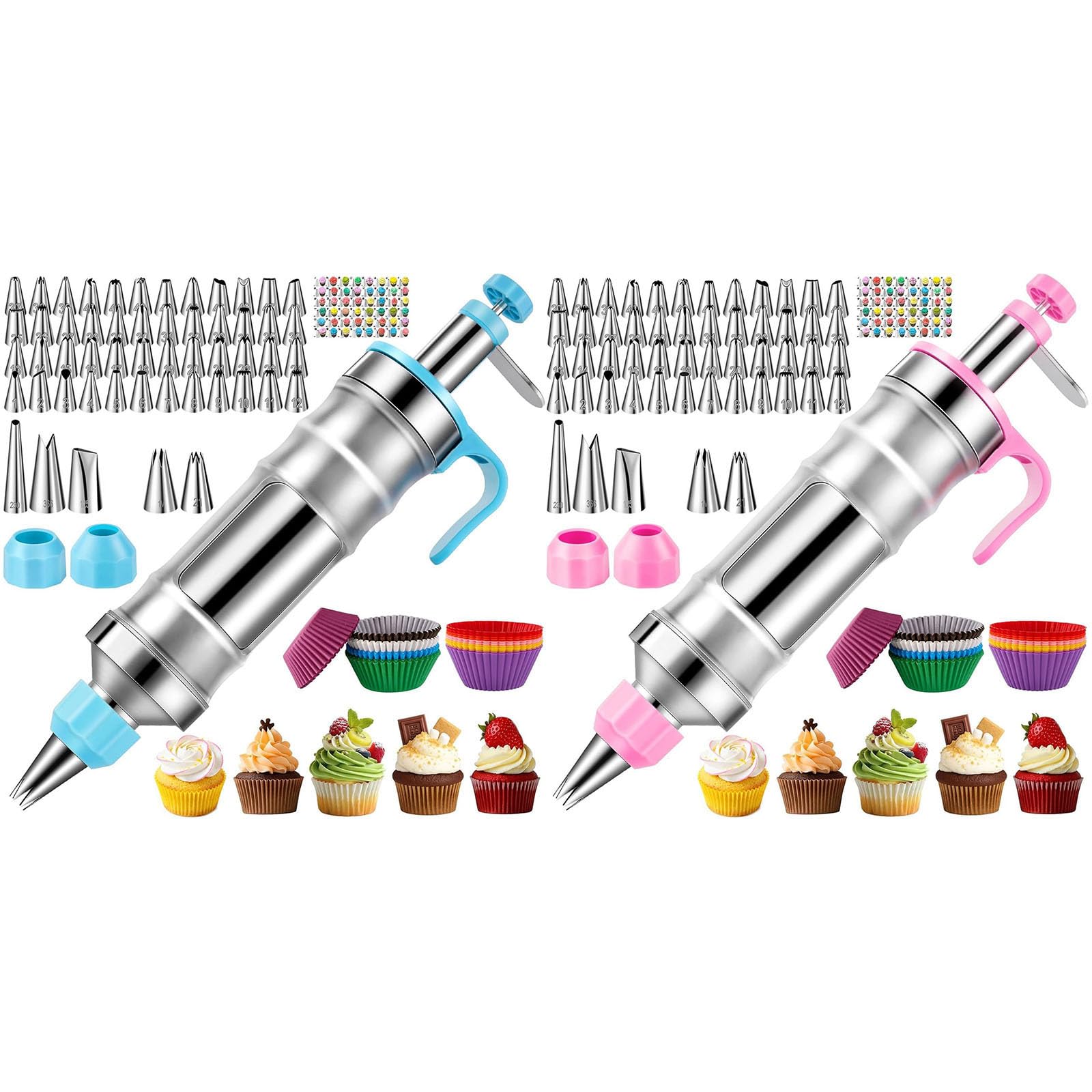 Lot de 164 accessoires de pâtisserie avec embout et tasses Passe au lave-vaisselle