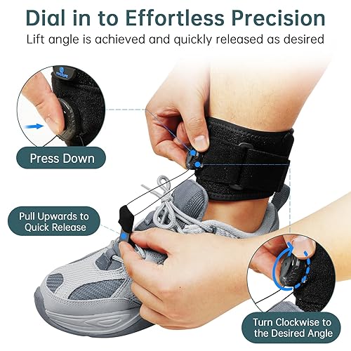 Miniatura 3 de PRFCTLIFE AFO - Soporte de pie con asistencia de dorsiflexión de ajuste de carrete, soporte de pie para caminar con zapatos, soporte de tobillo para