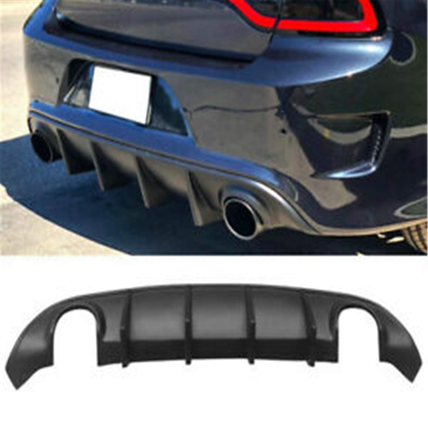 Buy munirater Rear Bumper Lower Guard Diffuser Replacement for 2015 2016 2017 2018 2019 2020