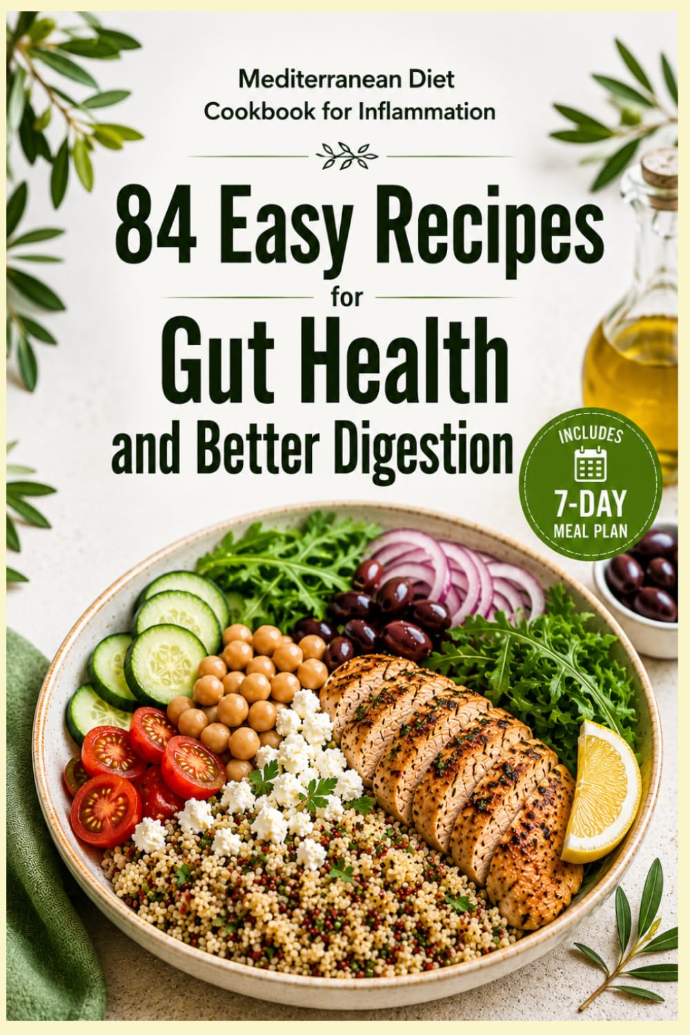 Mediterranean Diet Cookbook for Inflammation: 84 Easy Recipes for Gut Health and Better Digestion