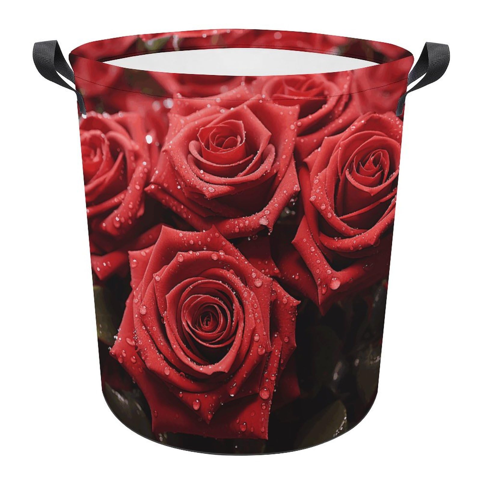 Panier à linge pliable rose rouge grand format pour chambre et buanderie